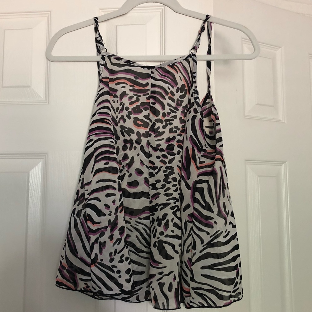 Patterned Chiffon Blouse - Picture 2 of 4